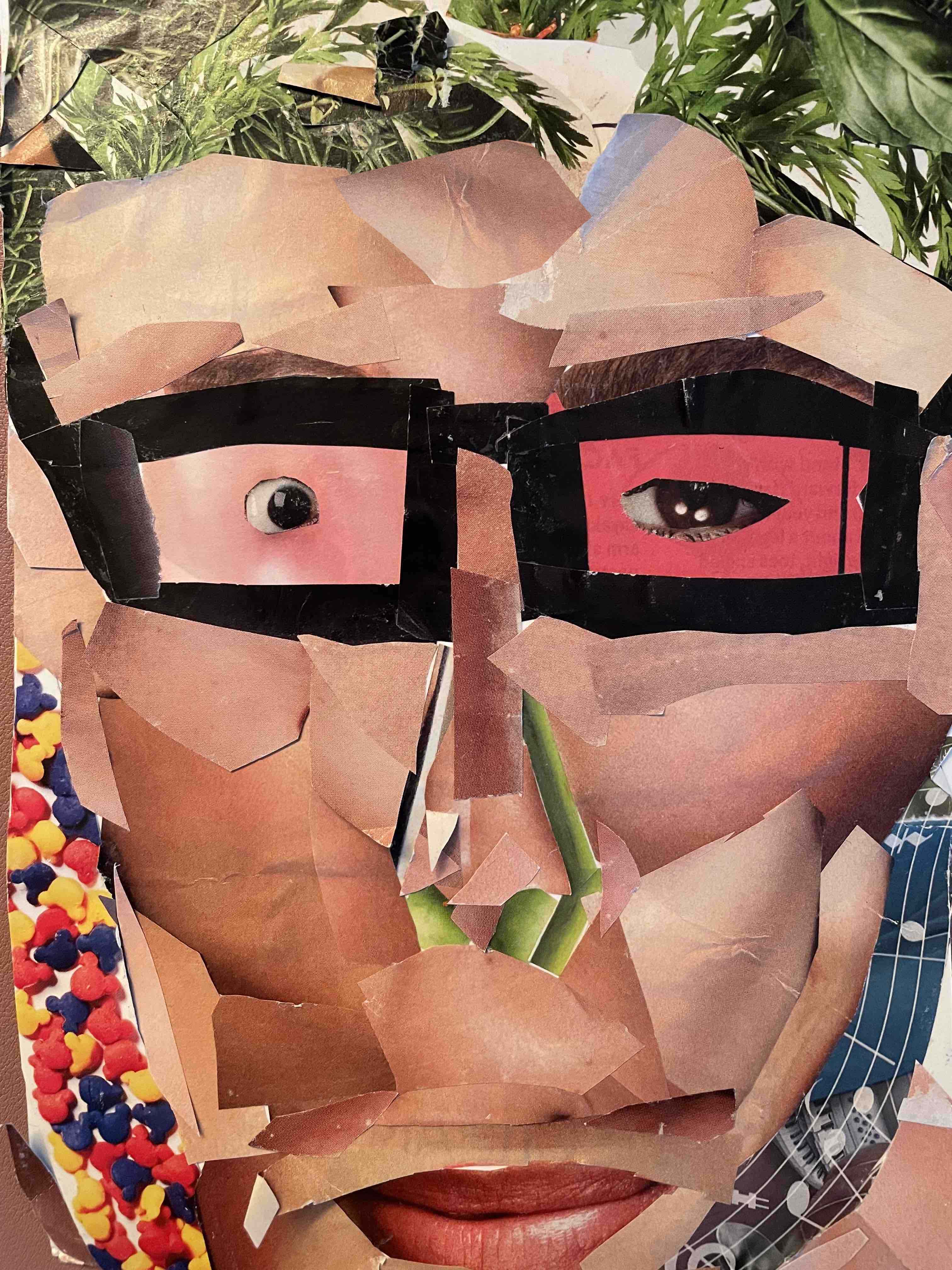 About Page - Static Image of Personal Collage Digitization of Myself