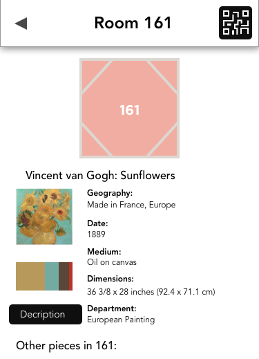 Static Image of Philadelphia Museum of Art Augmented Reality User Interface Prototype