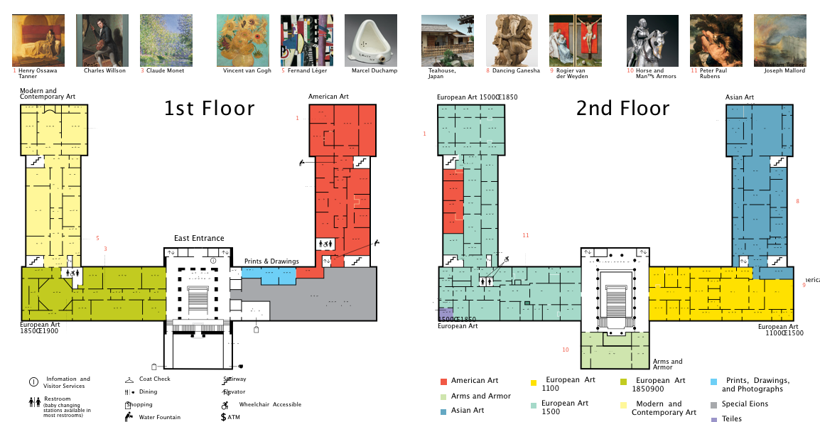Static Image of Philadelphia Museum of Art Augmented Reality User Interface Prototype