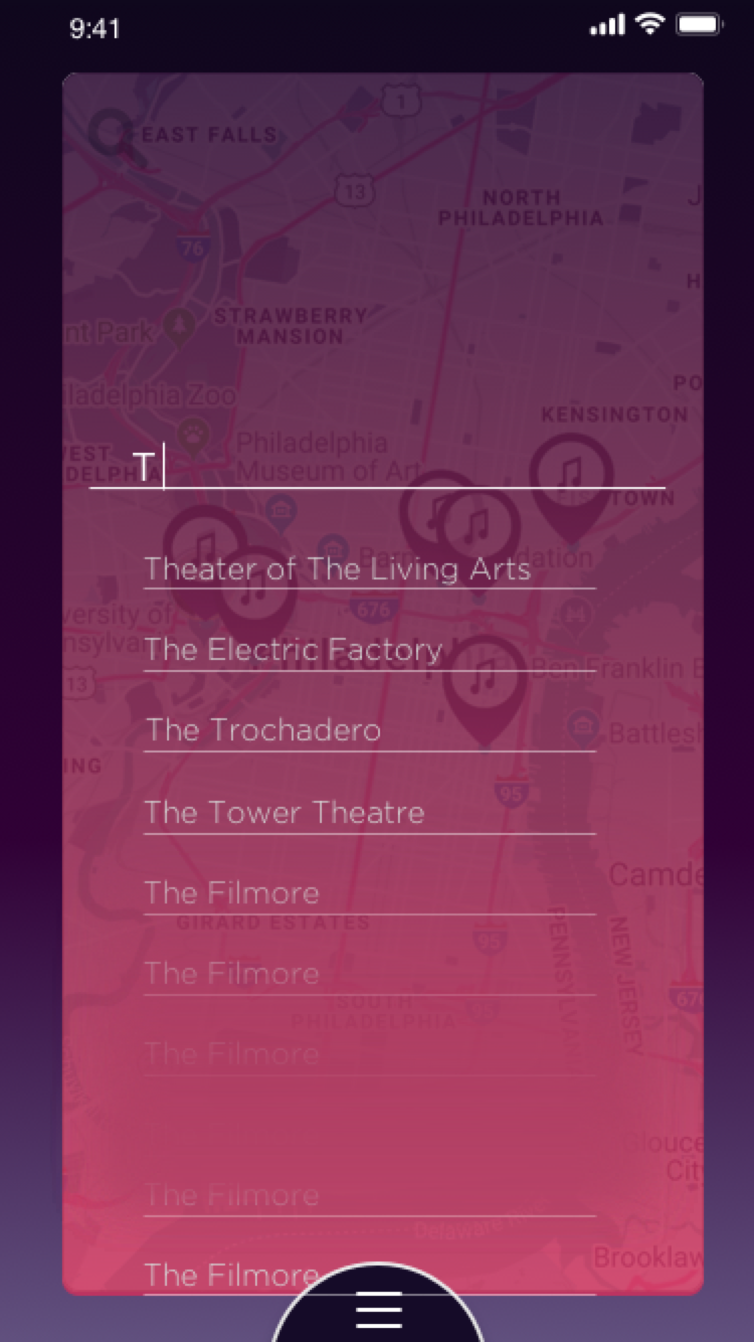 Souvinear Project Example - Screenshot of Live Text Results and Search Funciontality - Grid Item 1