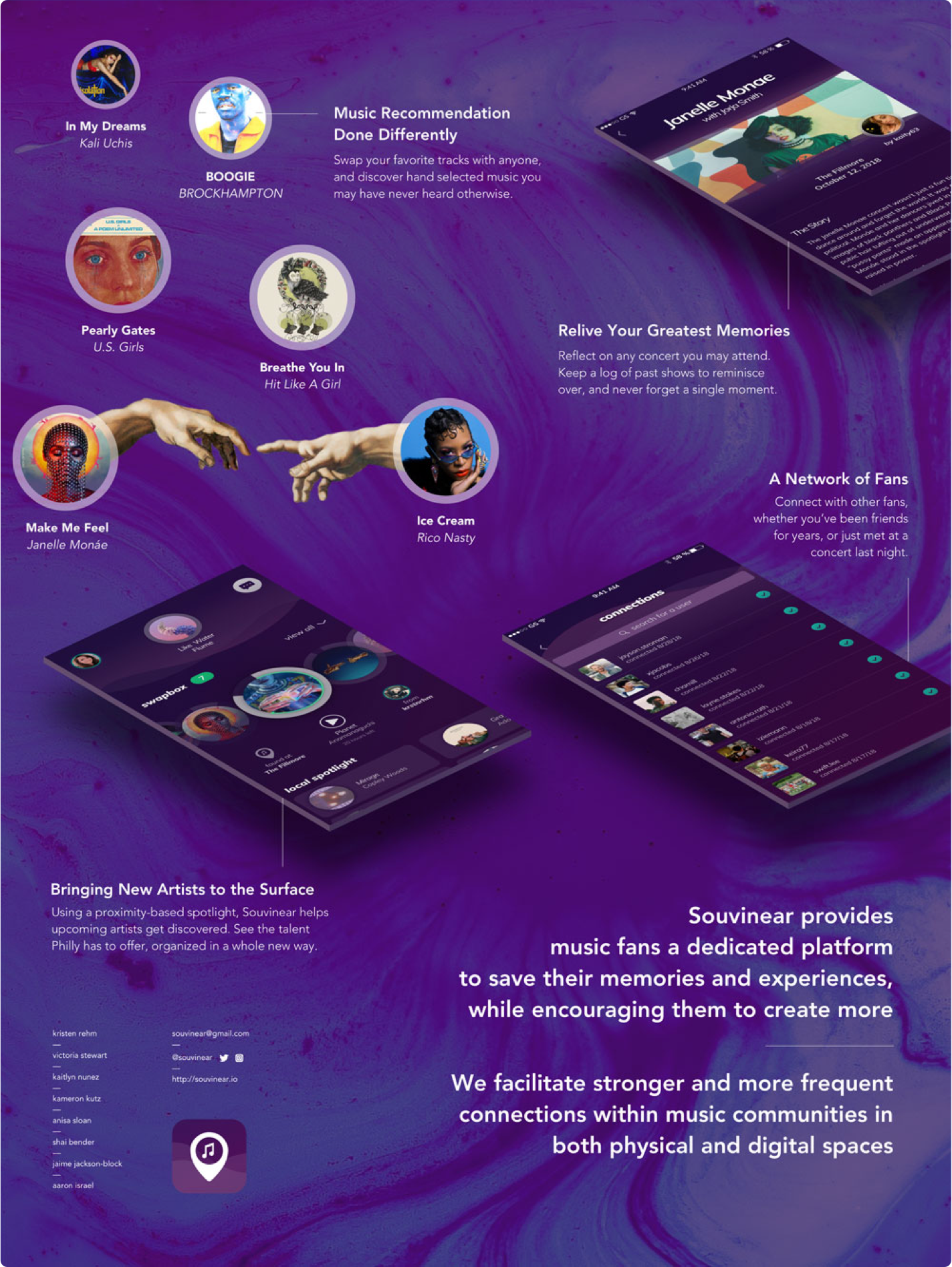 Static Image of Souvinear Hero Image Functionality and Overview Poster