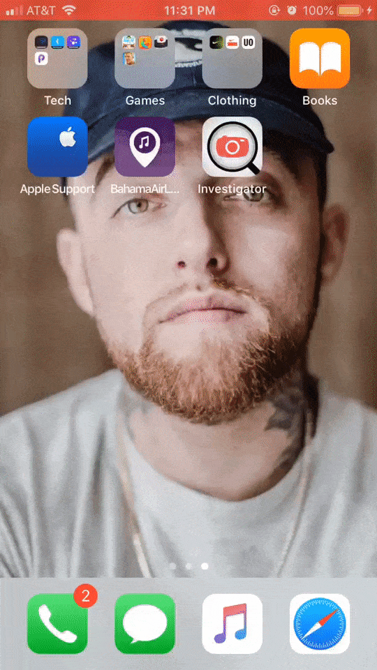 Souvinear Project Example - Animated GIF/Video of Working Out the Souvinear iOS App Intro/Landing Screen Animation - Grid Item 10