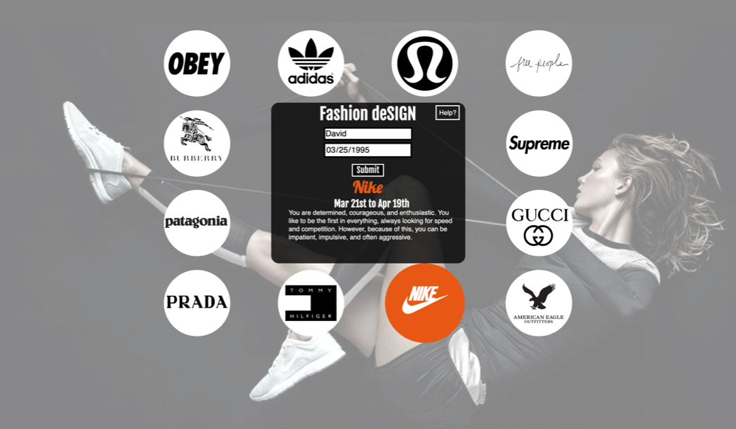 Static Image of Zodiac Clothing Project Card